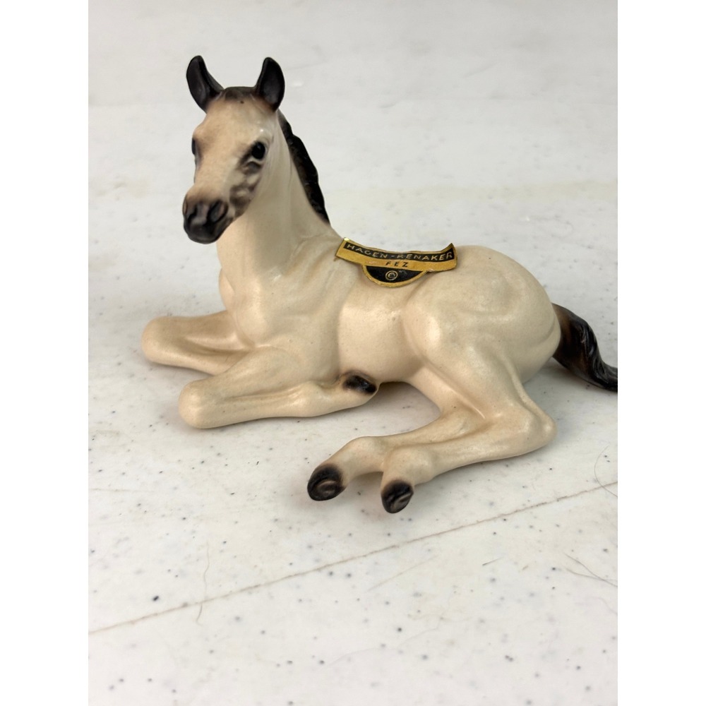 Vintage Hagen Renaker Fez Foal Horse Figurine Original Label California 4"